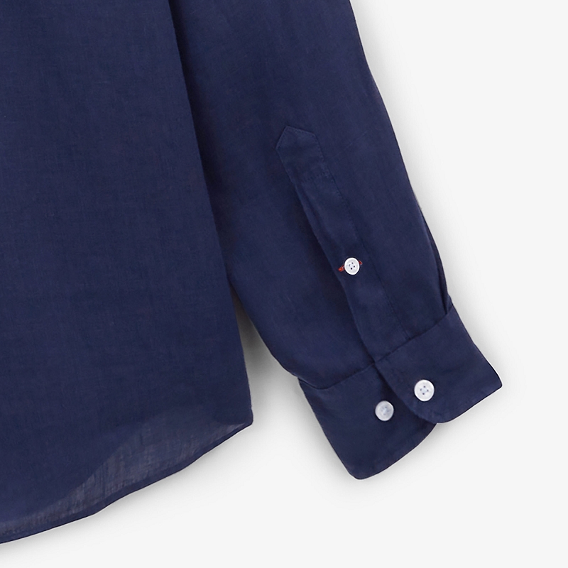Serge blanco CHEMISE CHARLES EN LIN ANTIC DYEING1356401_4