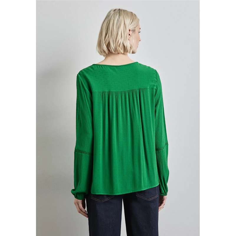 Street one DOBBY TUNIC BLOUSE W TAPE DETAIL1409201_2