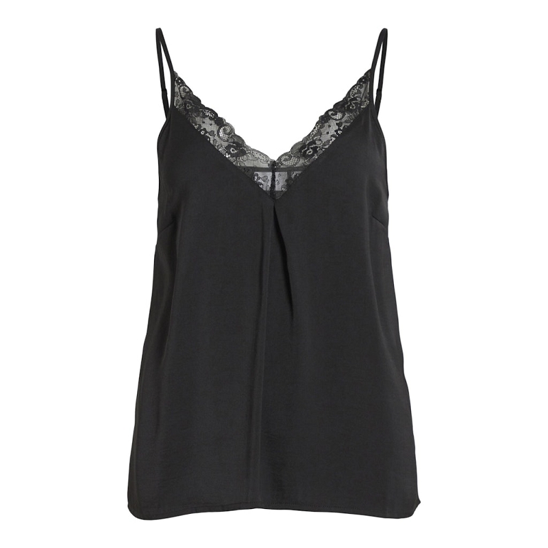 Vila VICAVA VNECK LACE SINGLET NOOS