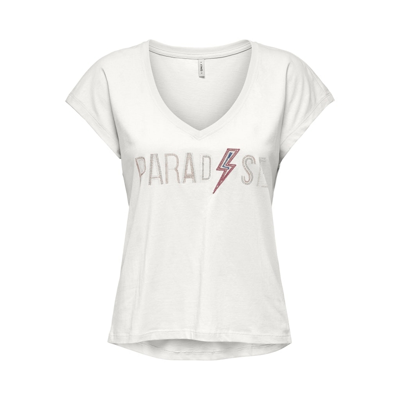 Only IMELDA LIFE SS VNECK BEADS TOP CSJRS