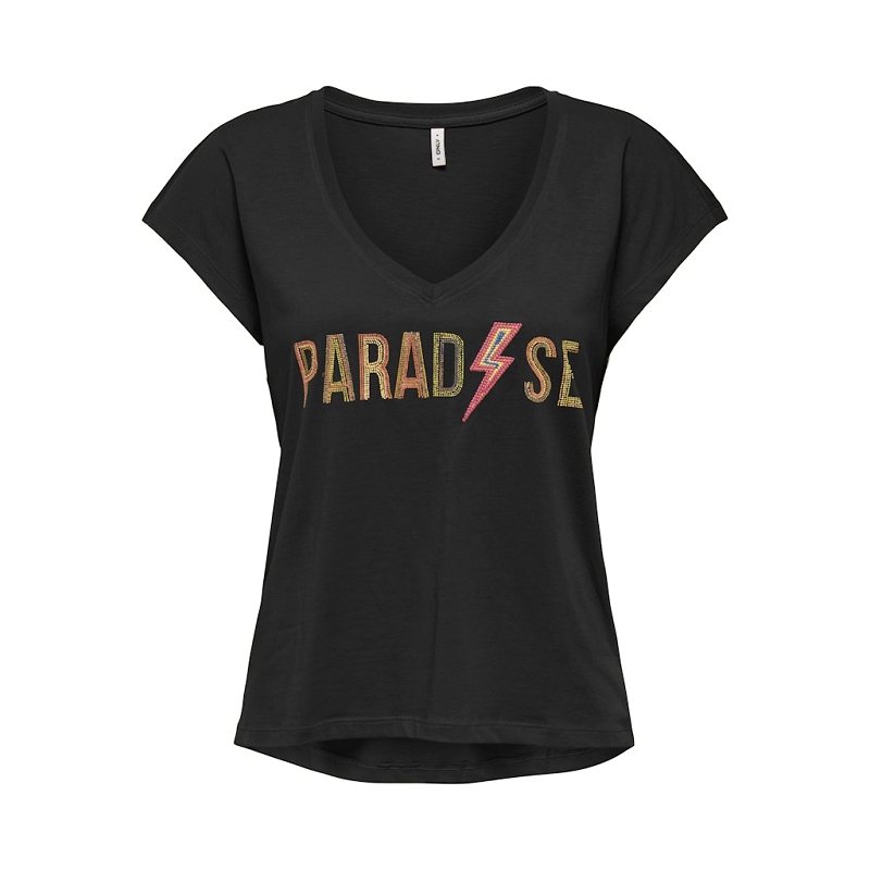 Only IMELDA LIFE SS VNECK BEADS TOP CSJRS