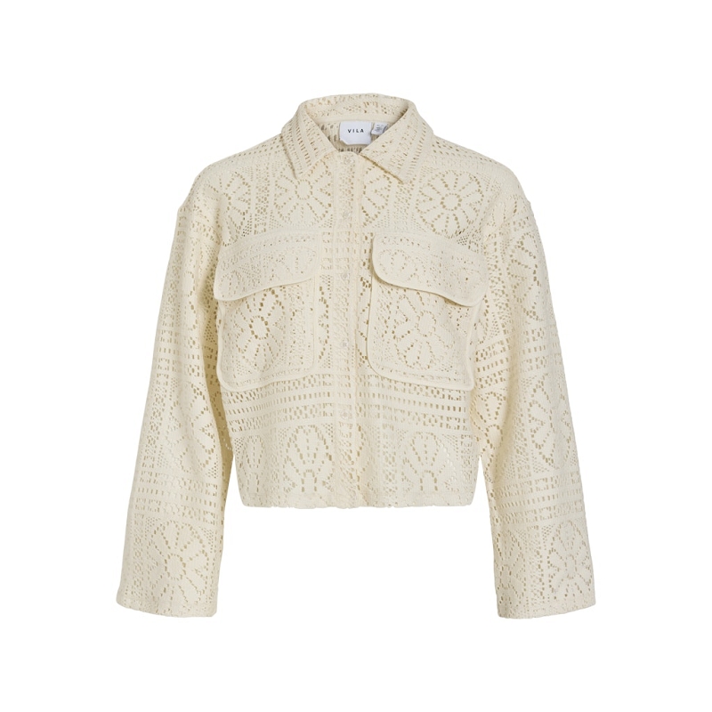 Vila VIMERINDA CROCHET LS CARDIGANBFS