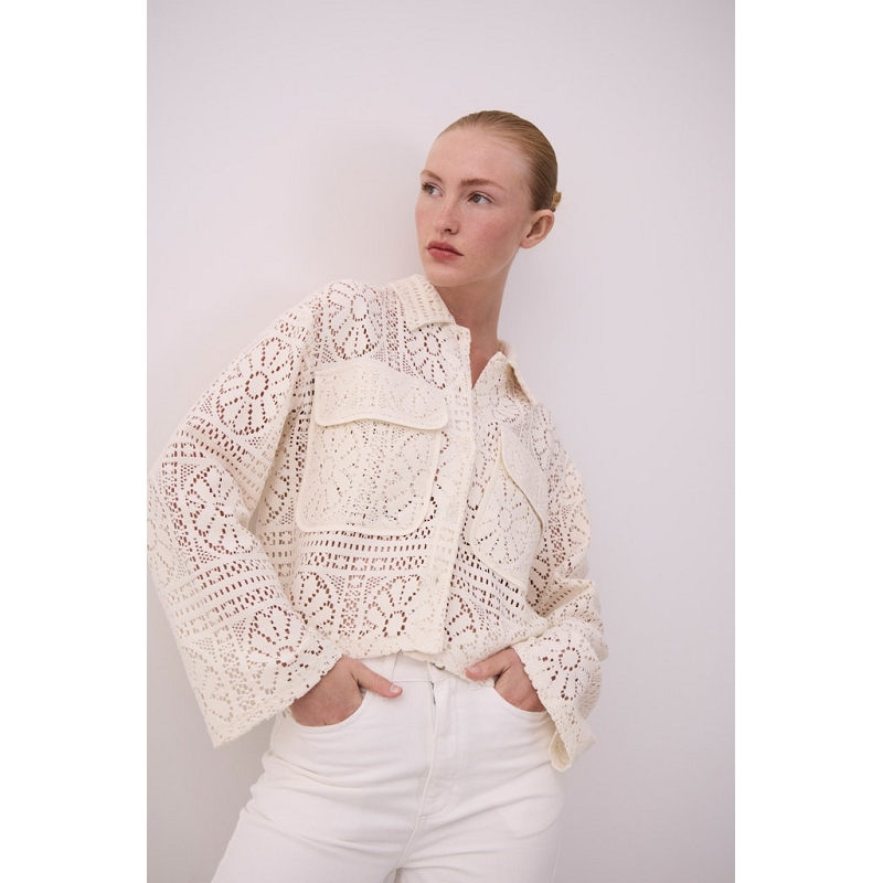 Vila VIMERINDA CROCHET LS CARDIGANBFS1466501_3