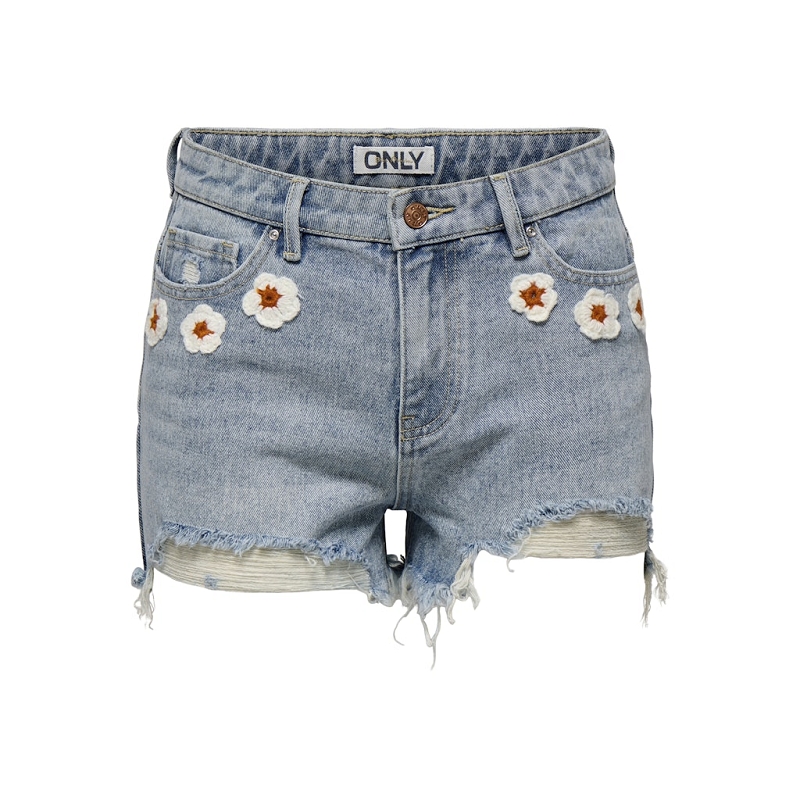 Only PACY HW CROCHET DNM SHORTS BJ