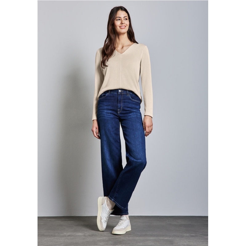 Street one SUMMER KNIT LOOK VNECK SHIRT1510101_4