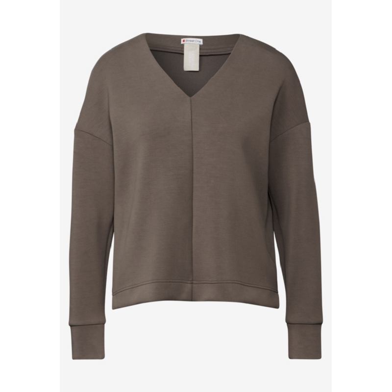Street one LTD QR SILK LOOK VNECK SHIRT