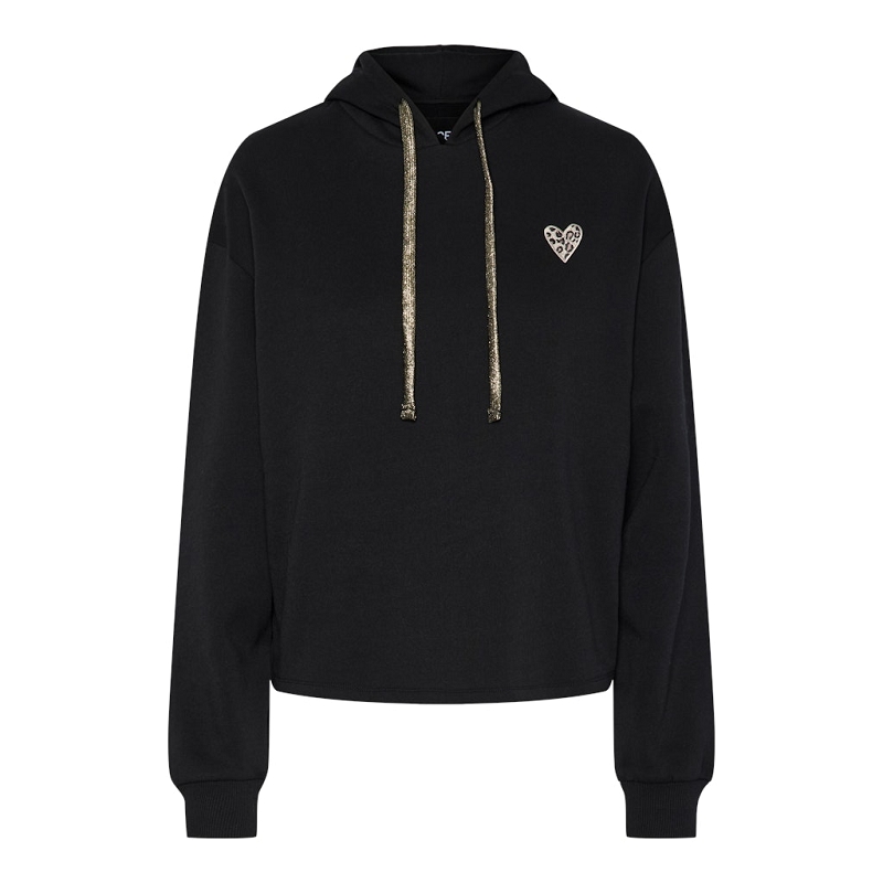 Pieces PCCHILLI LS HEART HOODIE NOOS BC