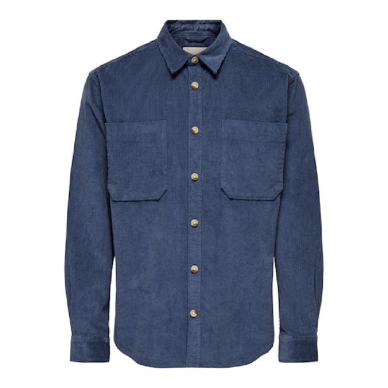 Only and sons ONSALP RLX 2PKT WASHD CORD LS SHIRT NOOS