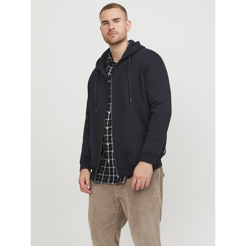 Jack and jones plus JJEBRADLEY SWEAT ZIP HOOD NOOS1520603_3