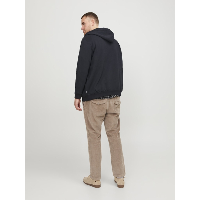 Jack and jones plus JJEBRADLEY SWEAT ZIP HOOD NOOS1520603_4