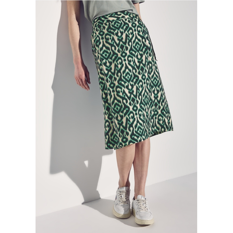 Street one DRING WRAP SKIRT_AOP