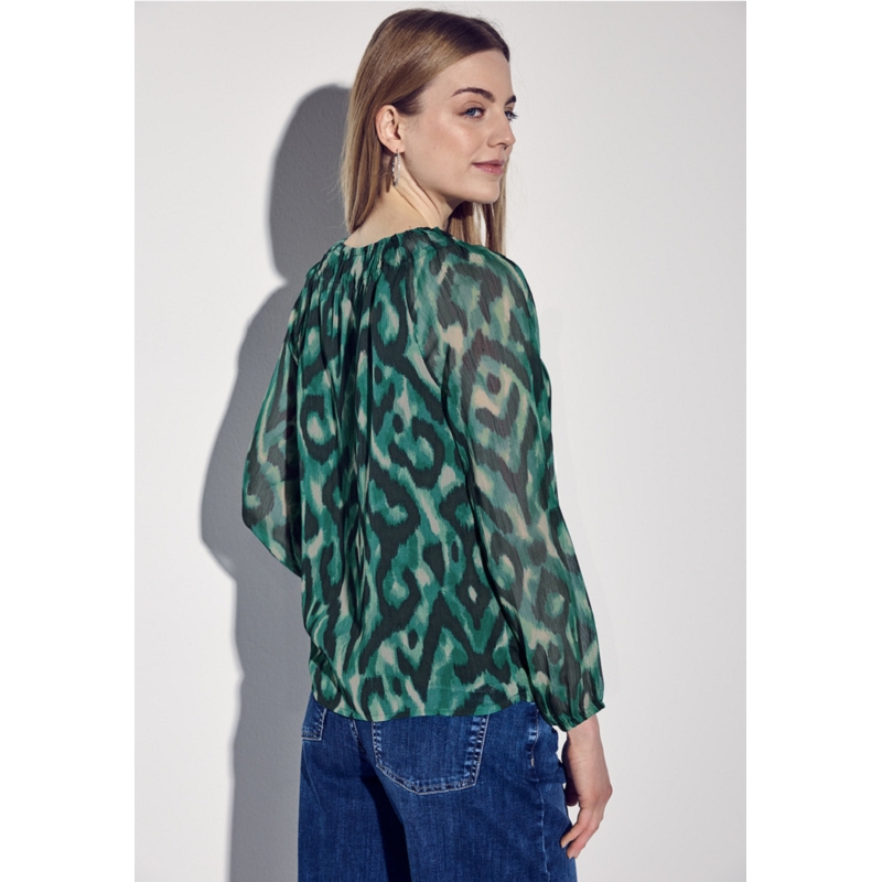 Street one CHIFFON ROUNDNECKBLOUSE W SLITDETAIL1524801_2