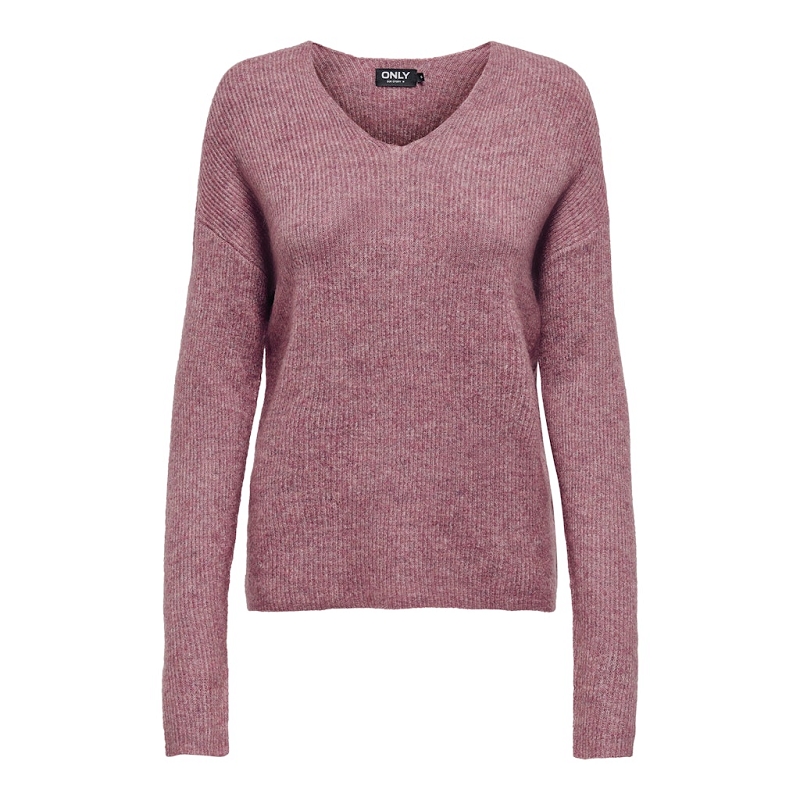 Only CAMILLA VNECK LS PULLOVER KNT NOOS