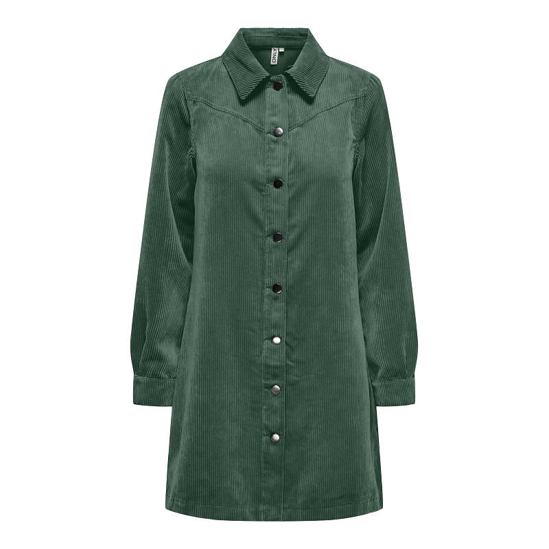 Only TRACY LS ASHAPE CORD DRESS PNT