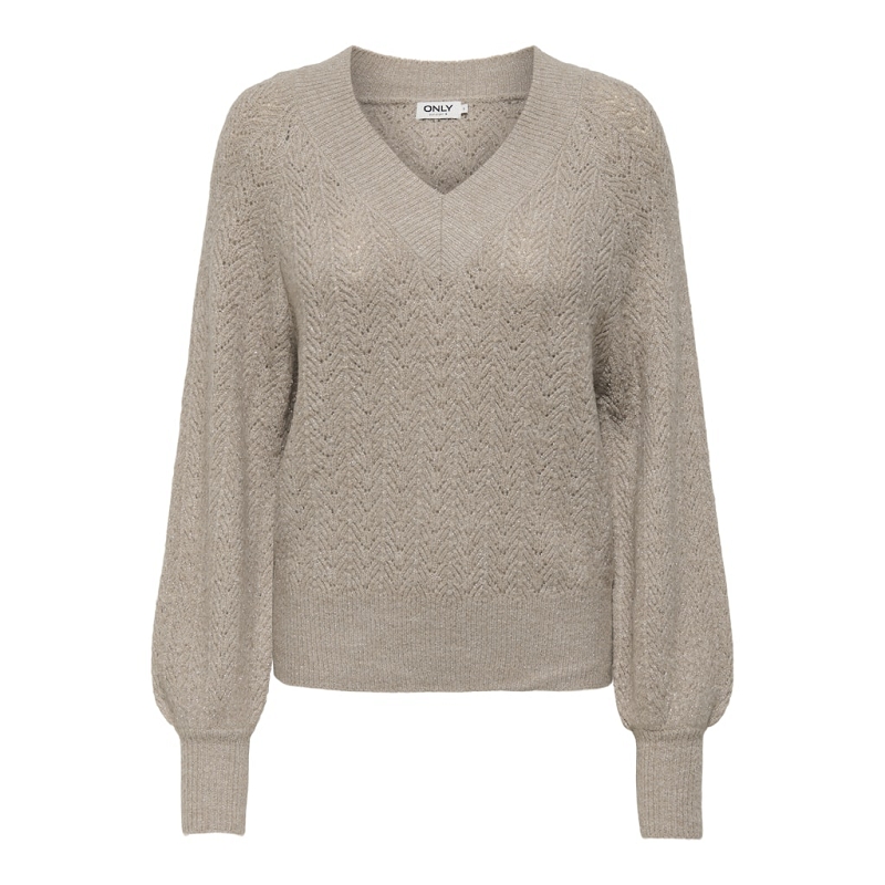 Only LUCILLA LS GLITTER VNECK KNT1534601_3