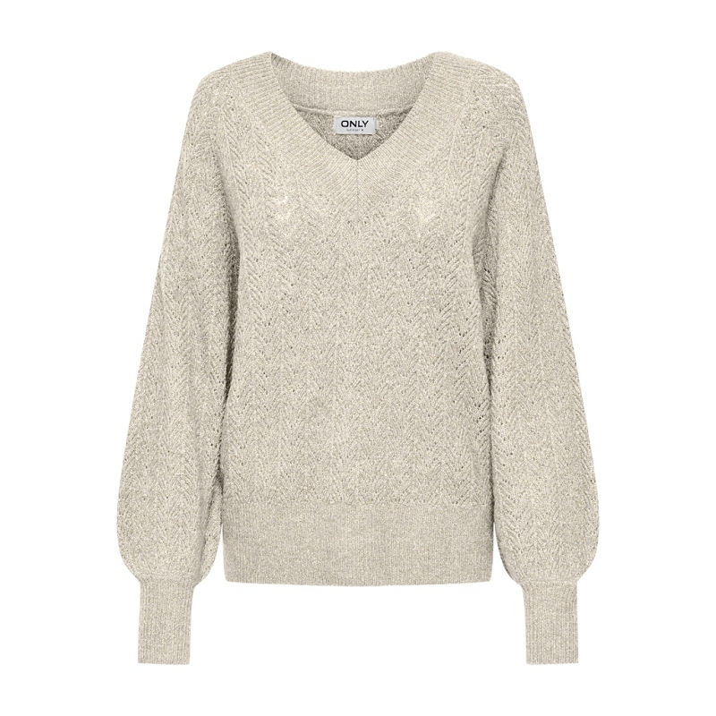 Only LUCILLA LS GLITTER VNECK KNT1534602_3