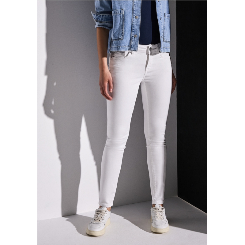 Street one STYLE DENIMYORK MW SLEG OPTIC WHITE