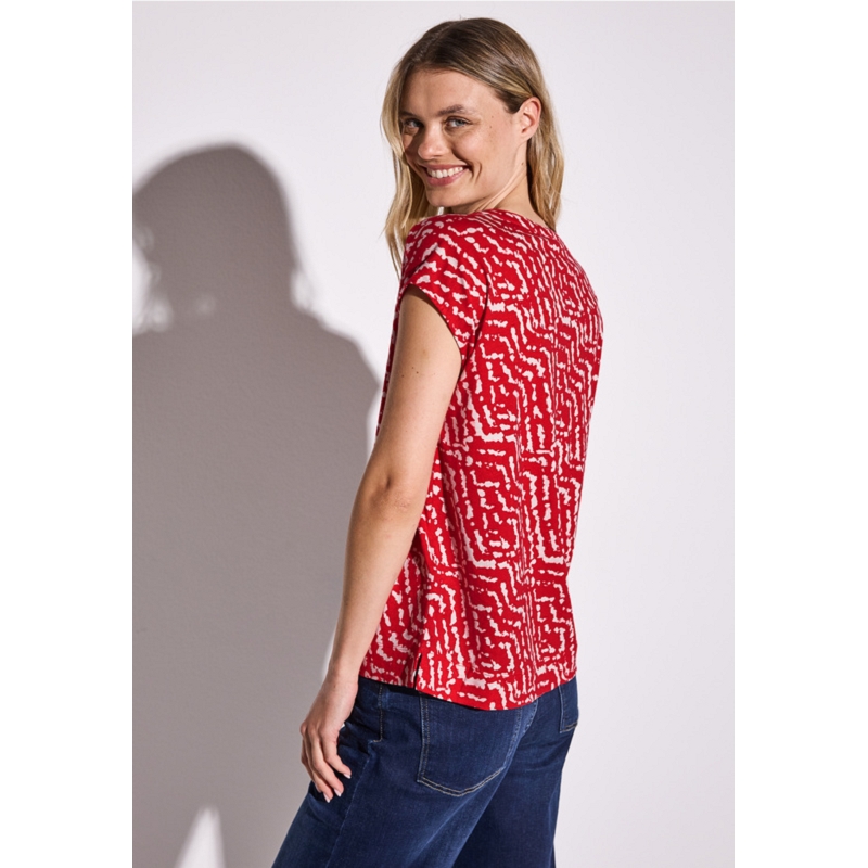 Street one PRINTED SHIRT W BUTTON PANEL1560501_2