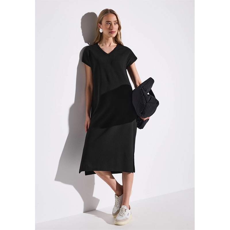 Street one SLEEVLESS RIB DRESS SOLID