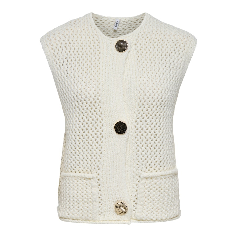 Only SOLENE SL BUTTON WAISTCOAT CS KNT