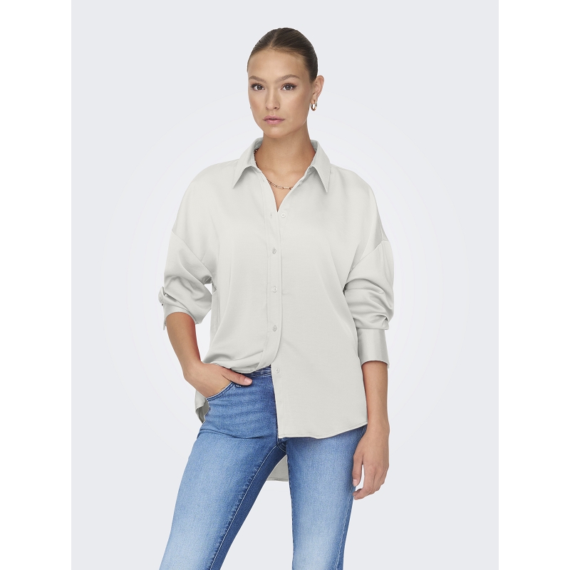 Only MARTA LS OVERSIZE SATIN SHIRT WVN