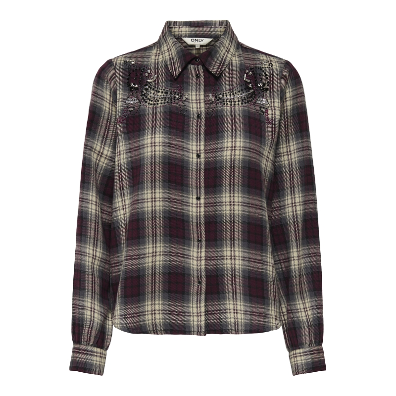 Only COOPER FR LS CHECK SHIRT WVN CS