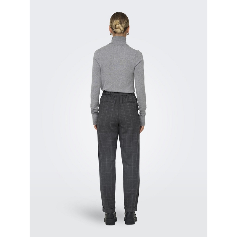 Only RITA LOOSE CHECK LYREX BELT PANT TLR1579101_3