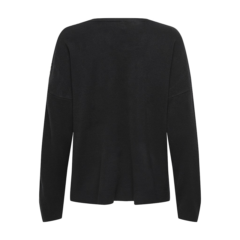 Only STARRY LS SEQUIN BOXY VNECK KNT1580401_2