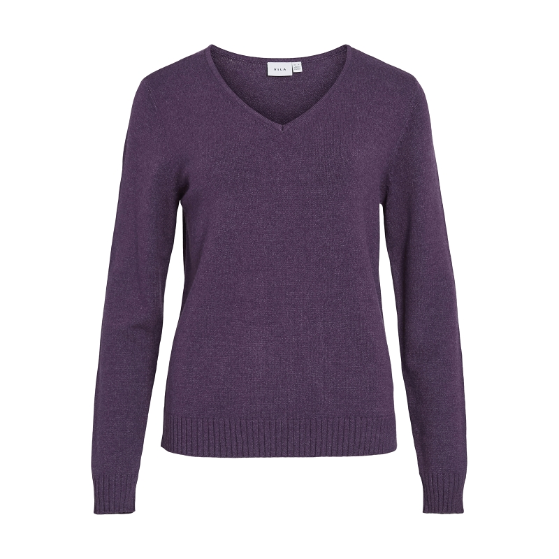 Vila VIRIL VNECK LS KNIT TOP  NOOS