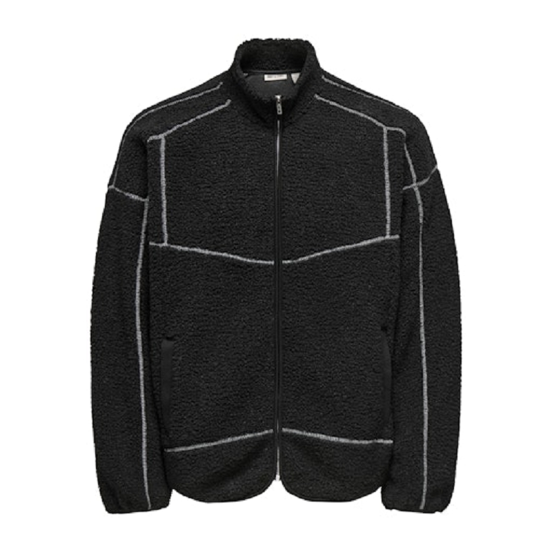 Only and sons ONSTEDDY VTG LS FULL ZIP HIGH NECK SWEAT