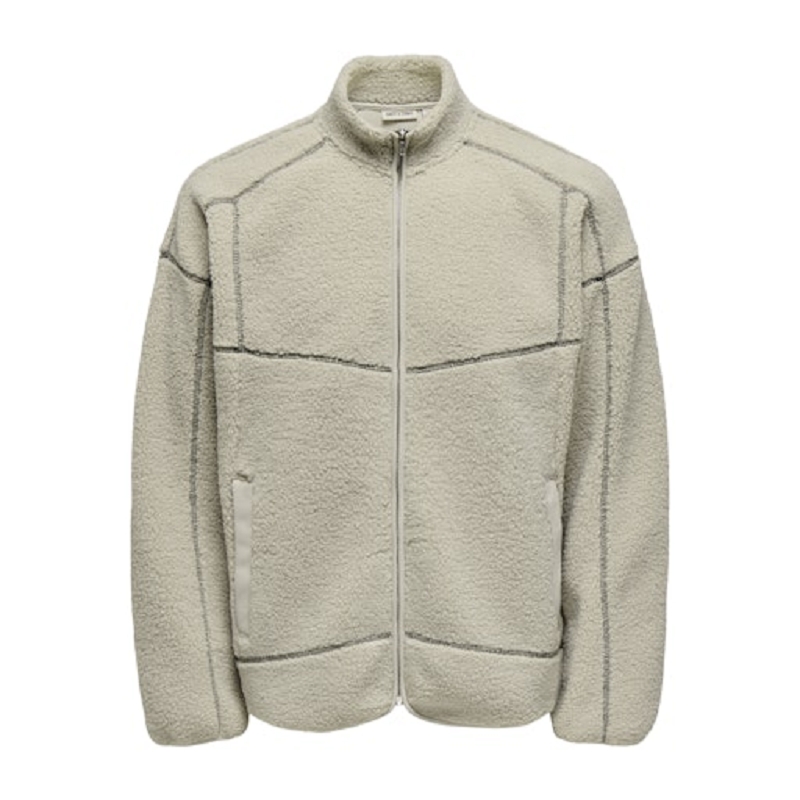 Only and sons ONSTEDDY VTG LS FULL ZIP HIGH NECK SWEAT