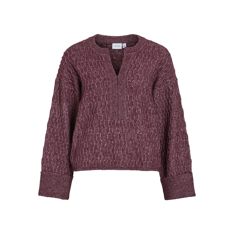 Vila VILETA VNECK LS KNIT TOP