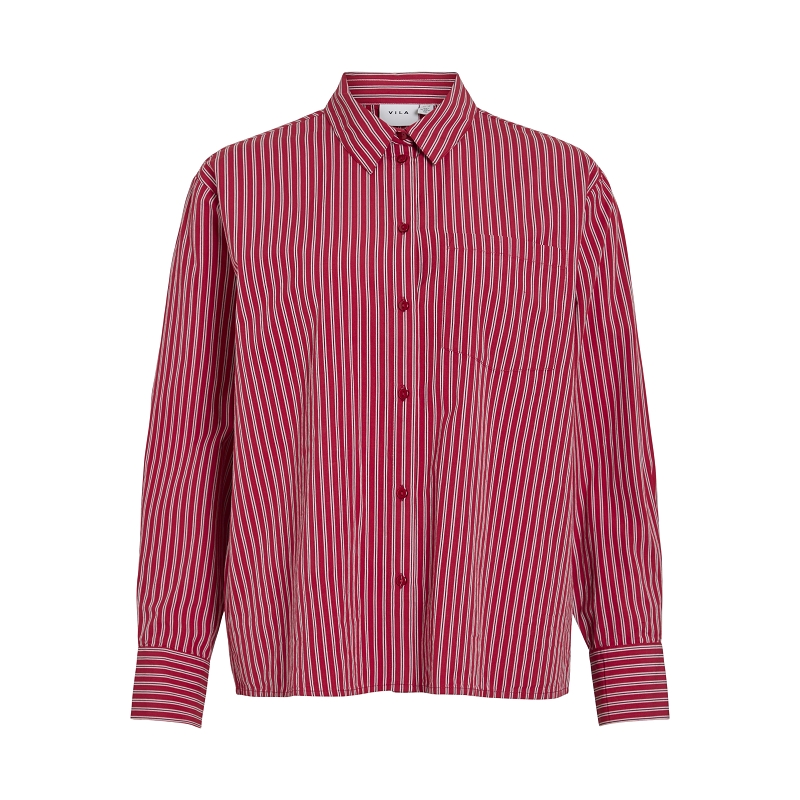 Vila VIKATIKA LS STRIPE SHIRTPR