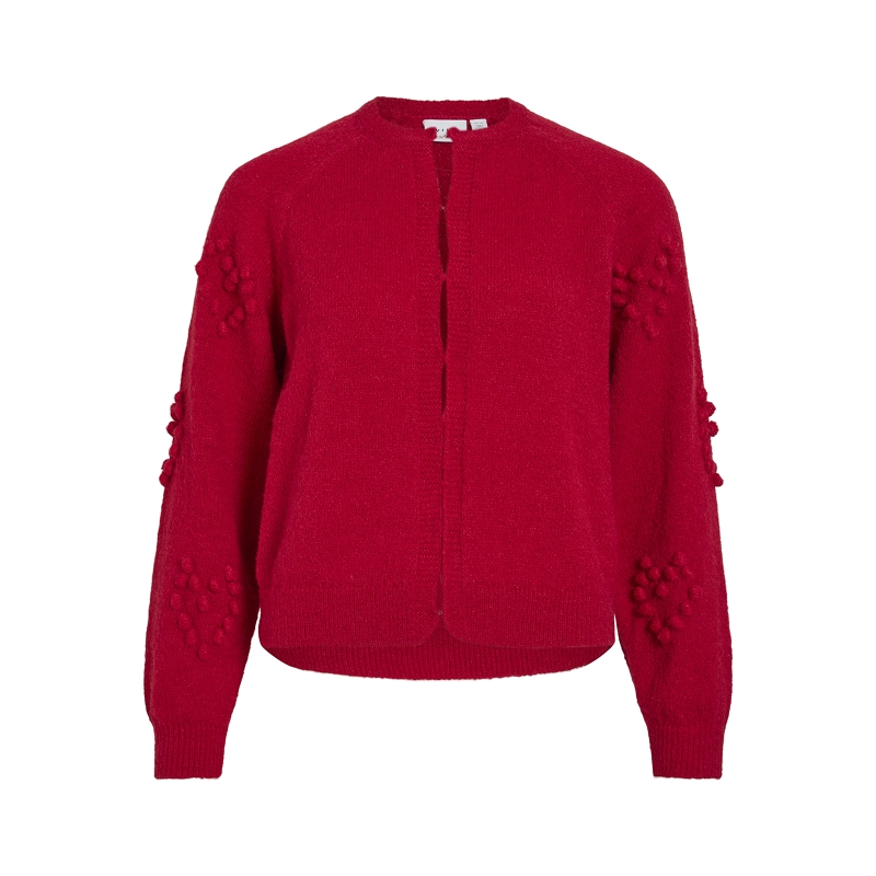 Vila VIMERIT LS ONECK BUBBLE KNIT CARDIGAN