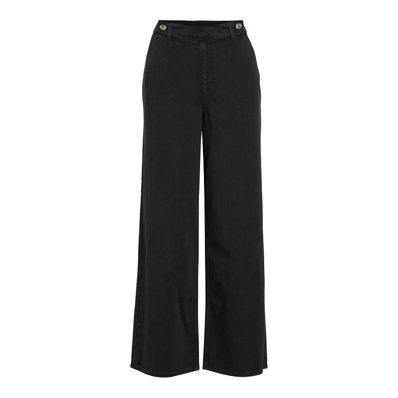 Vila VIDIANA HW WIDE JEANS BLACK KIKI00R