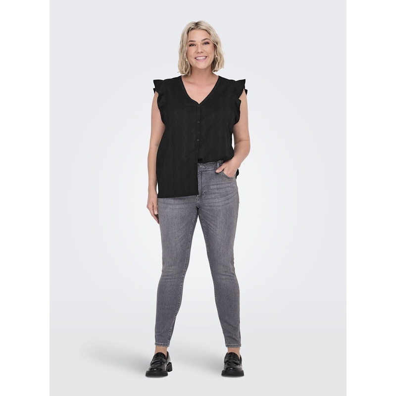 Only carmakoma CARDIA SS V NECK FRILL TOP1751401_4