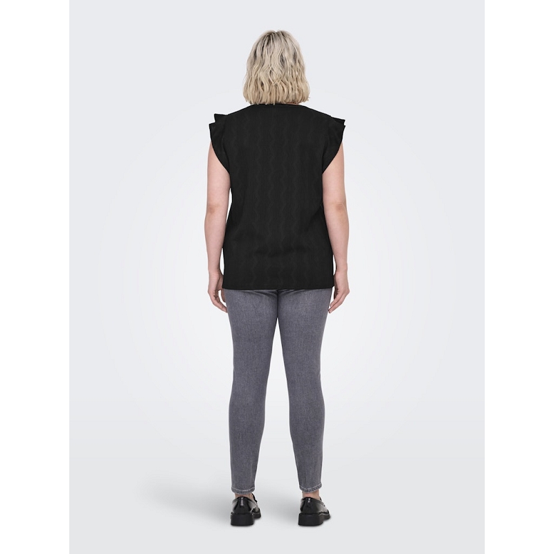 Only carmakoma CARDIA SS V NECK FRILL TOP1751401_5