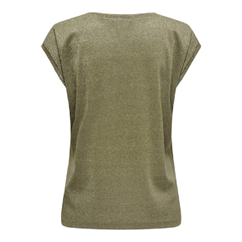 Only carmakoma CARSILVERY SS V NECK LUREX TOP JRS NOOS1751901_2