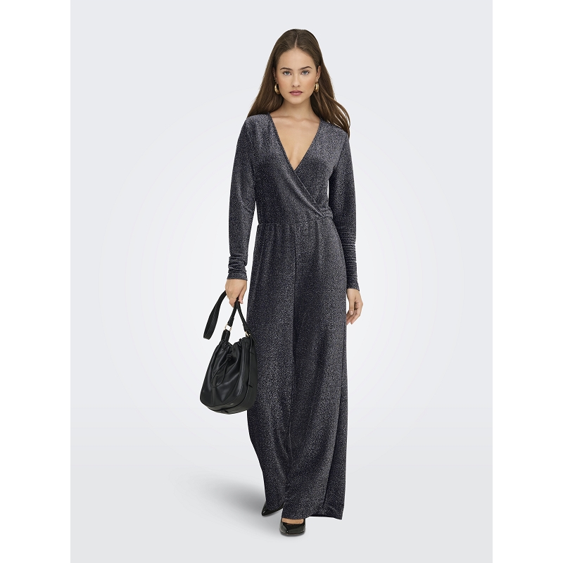 Only RICH LS GLITTER JUMPSUIT JRS
