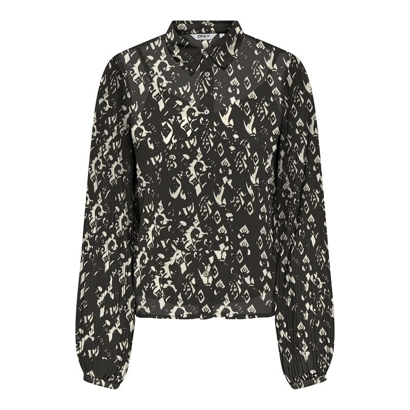 Only STAR LIFE LS PLISSE SHIRT WVN
