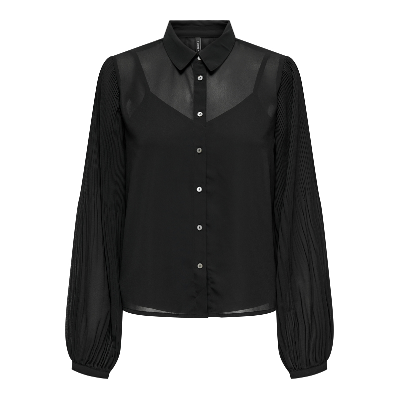 Only STAR LIFE LS PLISSE SHIRT WVN