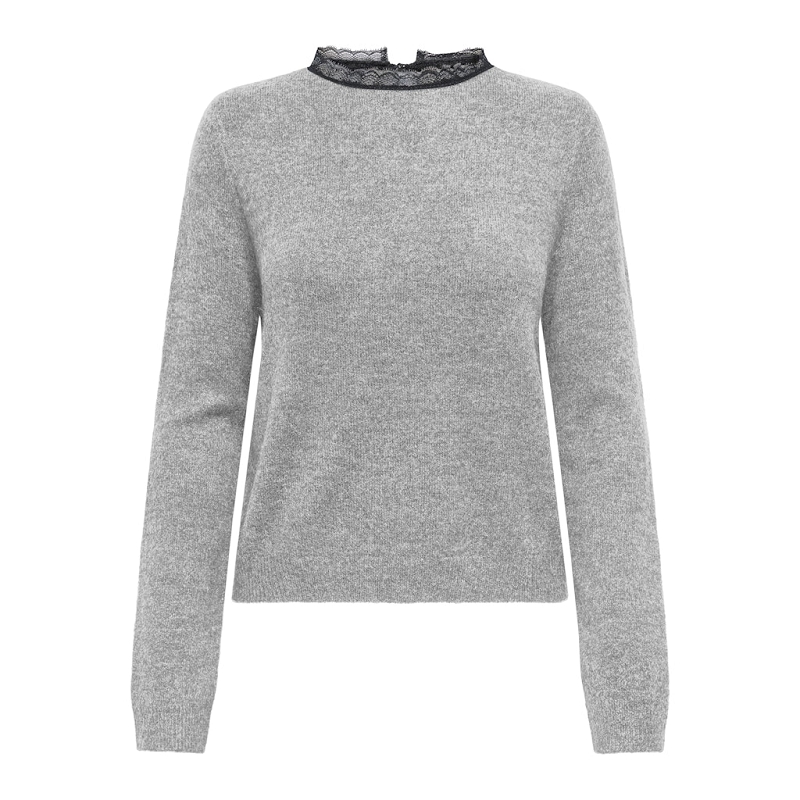 Only TAMMY LS LACE MIX ONECK BF KNT
