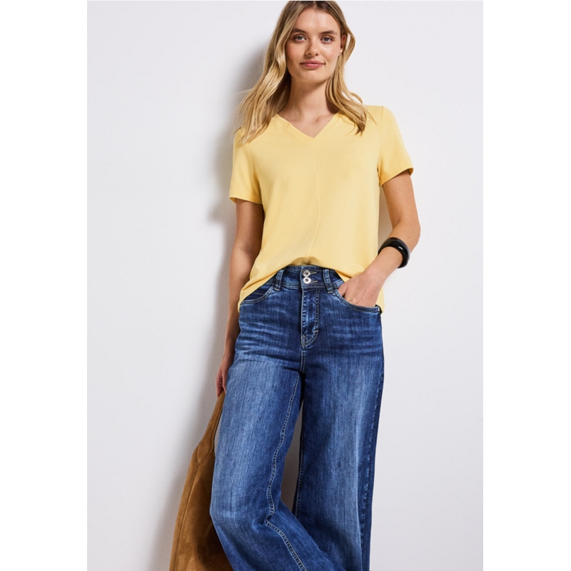 Street one VNECK SHIRT W.WOVEN COLLAR1775601_3