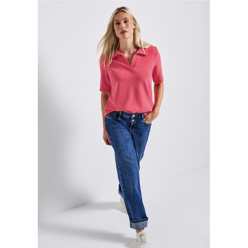 Street one SILK LOOK POLO SHIR1786301_4