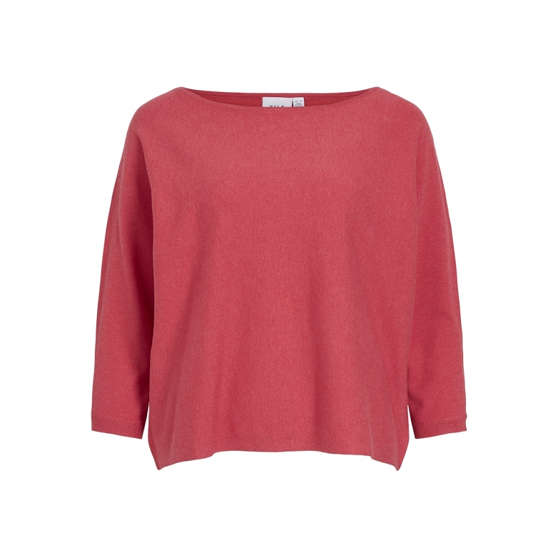 Vila VIMALU BOATNECK 34 SLEEVE KNIT TOPNOOS