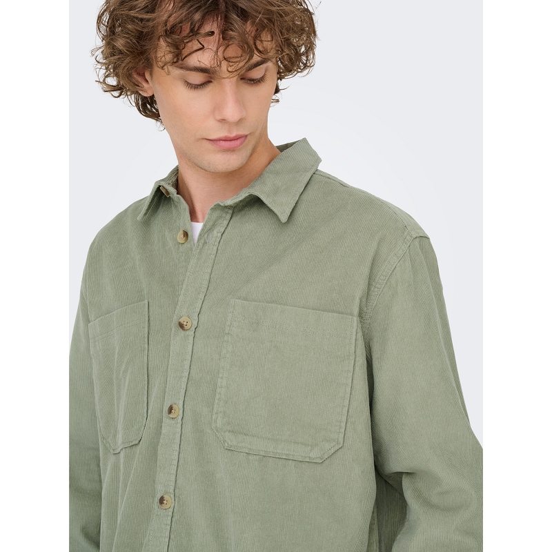 Only and sons ONSALP RLX 2PKT WASHD CORD LS SHIRT NOOS1814401_3