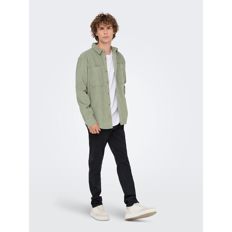 Only and sons ONSALP RLX 2PKT WASHD CORD LS SHIRT NOOS1814401_4