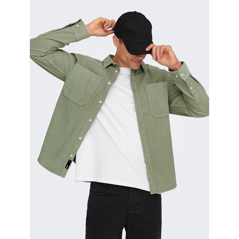 Only and sons ONSALP RLX 2PKT WASHD CORD LS SHIRT NOOS1814401_6