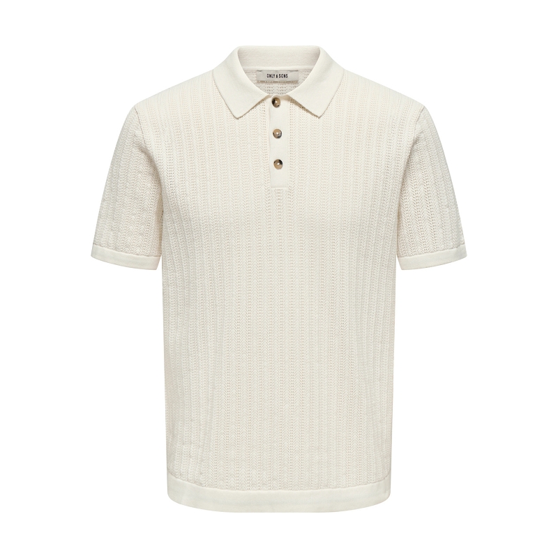 Only and sons ONSMOON REG 12 SS POLO KNIT NOOS