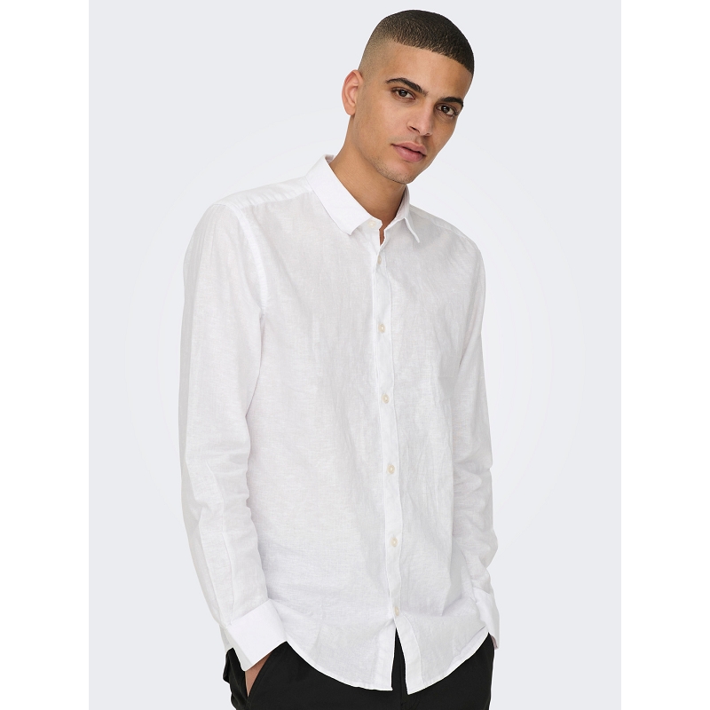 Only and sons ONSCAIDEN LIFE LS SOLID LINEN BLEND NOOS1815901_2
